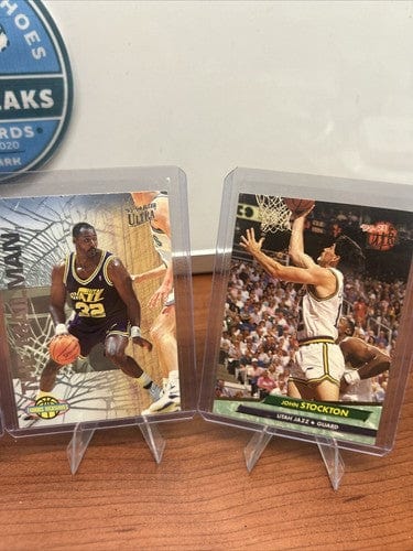 Cheap Sneaks Footwear/Sports Cards Basketball Card Utah Jazz HOF Lot Karl Malone, John Stockton 92-93/93-94 Fleer Ultra,