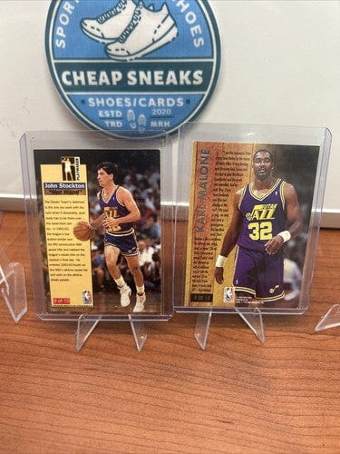 Cheap Sneaks Footwear/Sports Cards Basketball Card Utah Jazz HOF Lot Karl Malone, John Stockton 92-93/93-94 Fleer Ultra,
