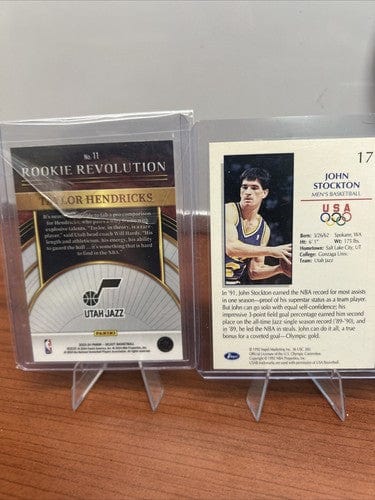 Cheap Sneaks Footwear/Sports Cards Basketball Card Utah Jazz Lot 5 Karl Malone, John Stockton, Taylor Hendricks, Jordan C