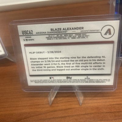 Cheap Sneaks Footwear/Sports Cards Blaze Alexander 2023 Bowman Sapphire RC #USC197,RC Debut Negative + Sa