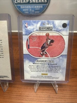 Cheap Sneaks Footwear/Sports Cards Bradley Beal Lot(3) 2022 Panini Select#89,21 NBA Hoops Sky view #18,22