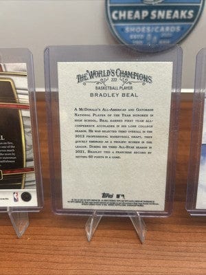 Cheap Sneaks Footwear/Sports Cards Bradley Beal Lot(3) 2022 Panini Select#89,21 NBA Hoops Sky view #18,22