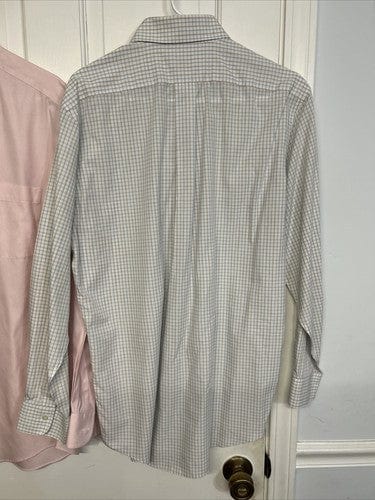 Cheap Sneaks Footwear/Sports Cards Button Down Long Sleeve Shirt Lot(2) Jos. A Bank + Brooks Brothers 15.