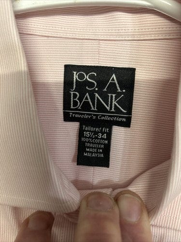 Cheap Sneaks Footwear/Sports Cards Button Down Long Sleeve Shirt Lot(2) Jos. A Bank + Brooks Brothers 15.