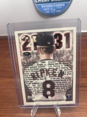 Cheap Sneaks Footwear/Sports Cards Cal Ripken 1996 Topps #96 Baltimore Orioles