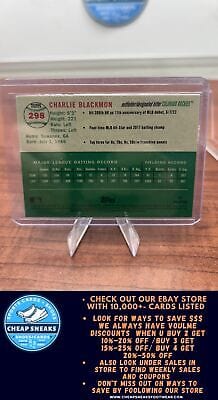 Cheap Sneaks Footwear/Sports Cards Charlie Blackmon 2023 Topps Chrome Platinum Anniversary #298 Colorado