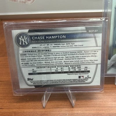 Cheap Sneaks Footwear/Sports Cards Chase Hampton 2025 Bowman Chrome Prospects 1st BCP-57 New York Yankees