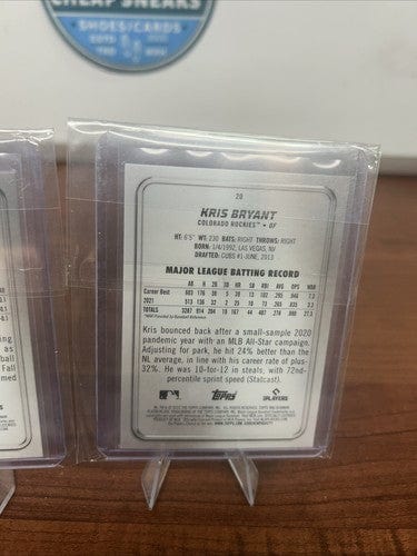 Cheap Sneaks Footwear/Sports Cards Colardo Rockies 2022 Bowman Platinum Lot Kris Bryant, Ryan Vilade RC,