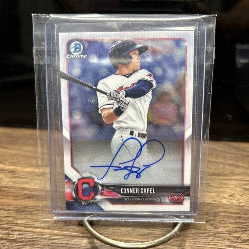Cheap Sneaks Footwear/Sports Cards CONNER CAPEL 2018 BOWMAN CHROME ON CARD AUTO PROSPECT