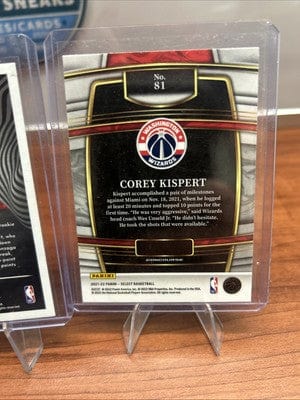 Cheap Sneaks Footwear/Sports Cards Corey Kispert 3 Card Lot (RC)2021-22 Select Blue #81 Washington Wizard