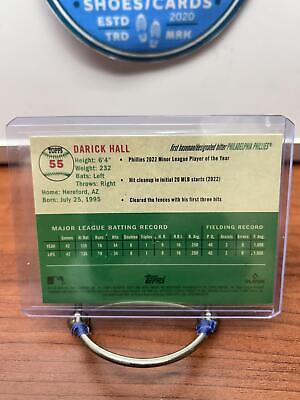 Cheap Sneaks Footwear/Sports Cards Darick Hall RC 2023 Topps Chrome Platinum Anniversary #55 Philadelphia