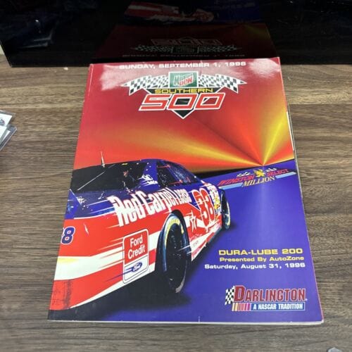Cheap Sneaks Footwear/Sports Cards Darlington Southern 500 Sept. 1996 Souvenir NASCAR Race Program Jeff G