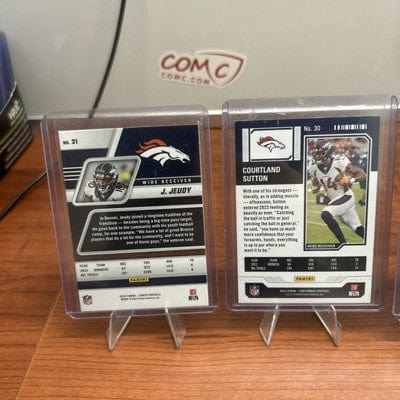 Cheap Sneaks Footwear/Sports Cards Denver Broncos Lot of 5 Bill Romanowski 23 Prestige,J Elway, Atwater,J