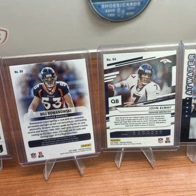 Cheap Sneaks Footwear/Sports Cards Denver Broncos Lot of 5 Bill Romanowski 23 Prestige,J Elway, Atwater,J