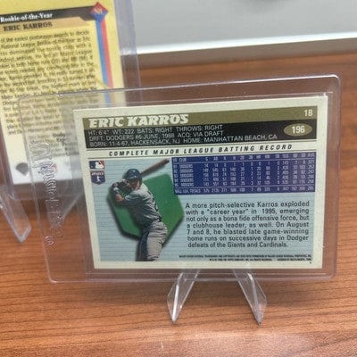 Cheap Sneaks Footwear/Sports Cards Eric Karros 1993 Upper Deck RC#490, 93 Topps #11 RC,96 Topps Dodgers