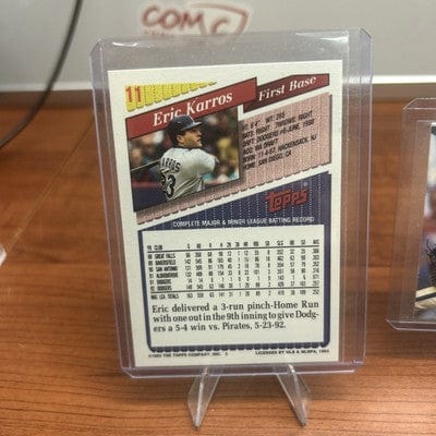 Cheap Sneaks Footwear/Sports Cards Eric Karros 1993 Upper Deck RC#490, 93 Topps #11 RC,96 Topps Dodgers