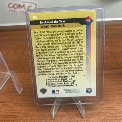 Cheap Sneaks Footwear/Sports Cards Eric Karros 1993 Upper Deck RC#490, 93 Topps #11 RC,96 Topps Dodgers
