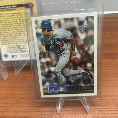 Cheap Sneaks Footwear/Sports Cards Eric Karros 1993 Upper Deck RC#490, 93 Topps #11 RC,96 Topps Dodgers