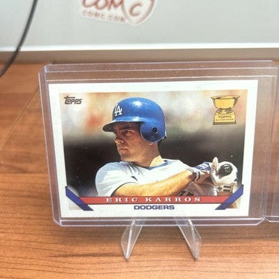 Cheap Sneaks Footwear/Sports Cards Eric Karros 1993 Upper Deck RC#490, 93 Topps #11 RC,96 Topps Dodgers