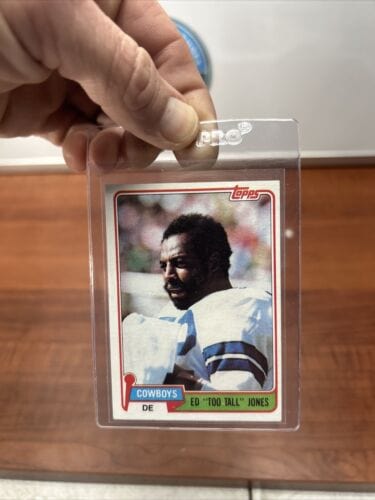 Cheap Sneaks Footwear/Sports Cards Football Card 1981 Topps #185 Ed Too Tall Jones Football Dallas Cowboys
