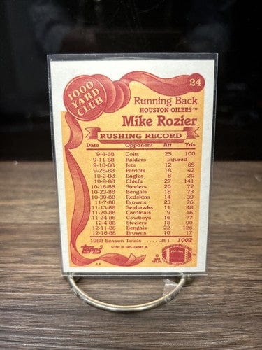 Cheap Sneaks Footwear/Sports Cards Football Card 1989 Topps 1000 Yard Club Mike Rozier #24 EX