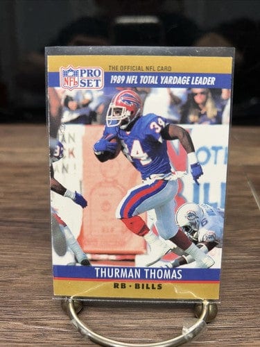 Cheap Sneaks Footwear/Sports Cards Football Card 1990 Pro Set #10 Thurman Thomas Yardage Leader Buffalo Bills Football
