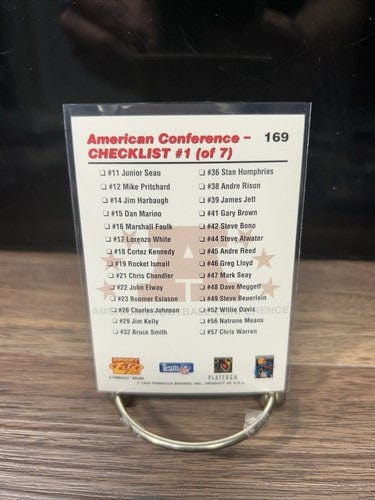 Cheap Sneaks Footwear/Sports Cards Football Card 1995 Sportflix Checklist #169 Dan Marino Dolphins Miami Dolphins