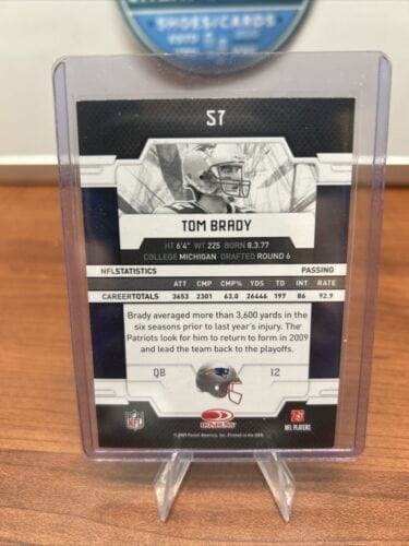 Cheap Sneaks Footwear/Sports Cards Football Card 2009 Donruss Elite Tom Brady #57 New England Patriots