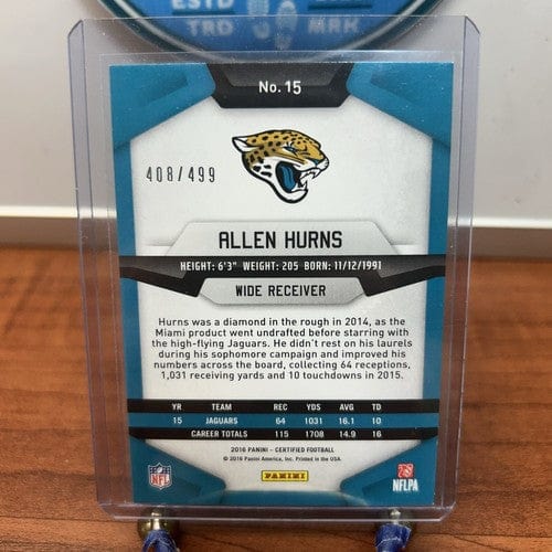 Cheap Sneaks Footwear/Sports Cards Football Card 2016 Panini Certified Football Allen Hurns #15 408/499 Jacksonville Ja