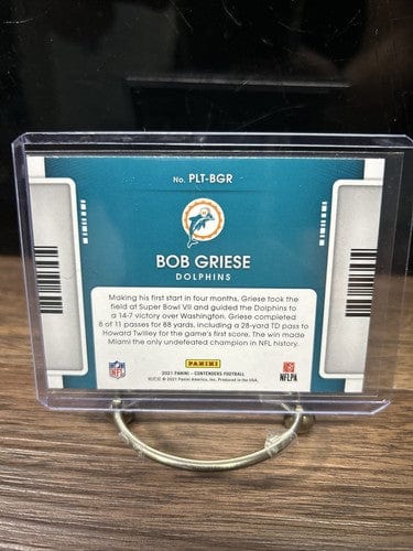 Cheap Sneaks Footwear/Sports Cards Football Card 2021 Contenders Playoff Ticket Suber Bowl VII Dolphins/Redskins Bob Gr