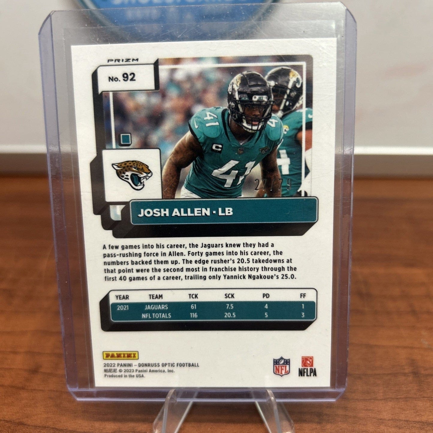 Cheap Sneaks Footwear/Sports Cards Football Card 2022 Panini Donruss Optic JOSH ALLEN #92 Pink Velocity PRIZM JAGUARS S
