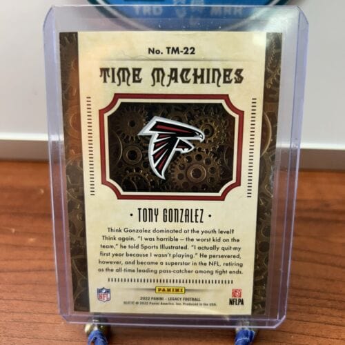 Cheap Sneaks Footwear/Sports Cards Football Card 2022 Panini Legacy Tony Gonzalez Orange Time Machine #102/125 Falcons