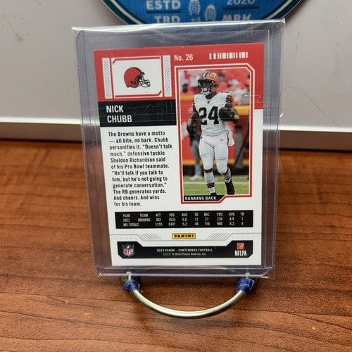 Cheap Sneaks Footwear/Sports Cards Football Card 2023 Contenders Base Season Ticket #26 Nick Chubb - Cleveland Browns