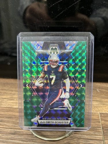 Cheap Sneaks Footwear/Sports Cards Football Card 2023 Mosaic Green Mosaic Prizm JuJu Smith-Schuster #162 New England Pa