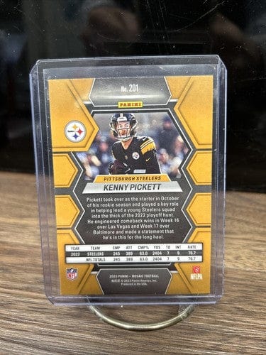 Cheap Sneaks Footwear/Sports Cards Football Card 2023 Panini Mosaic Football KENNY PICKETT QB #201 Pittsburgh Steelers