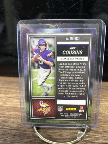 Cheap Sneaks Footwear/Sports Cards Football Card 2023 Panini Mosaic Touchdown Masters Kirk Cousins Minnesota Vikings #T
