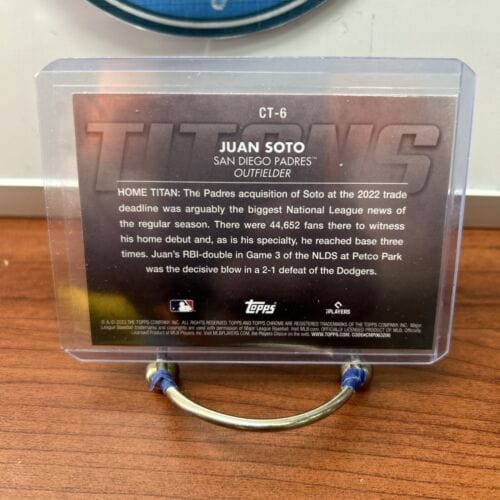 Cheap Sneaks Footwear/Sports Cards Football Card 2023 Topps Chrome - Titans Refractor Insert #CT-6 Juan Soto San Diego