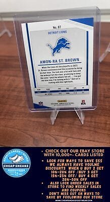 Cheap Sneaks Footwear/Sports Cards Football Card Amon-Ra St. Brown 2024 Donruss Elite #87 Detroit Lions