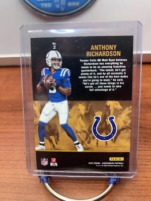 Cheap Sneaks Footwear/Sports Cards Football Card Anthony Richardson 2023 Panini Contenders Rookie Stallions #2 Indianap