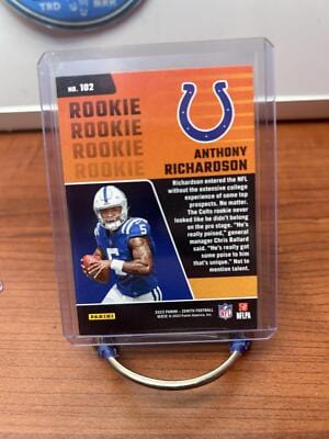 Cheap Sneaks Footwear/Sports Cards Football Card Anthony Richardson RC 2023 Panini Zenith #102 Indianapolis Colts