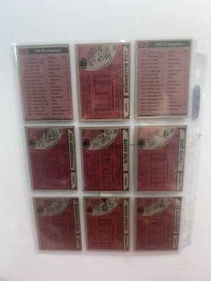 Cheap Sneaks Footwear/Sports Cards Football Card Baltimore/Indianapolis Colts Lot (9) 1981 Topps Football Bert Jones
