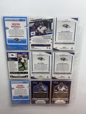 Cheap Sneaks Footwear/Sports Cards Football Card Baltimore Ravens Football Lot (9) 2024 Donruss Elite Zay Flowers, Lama