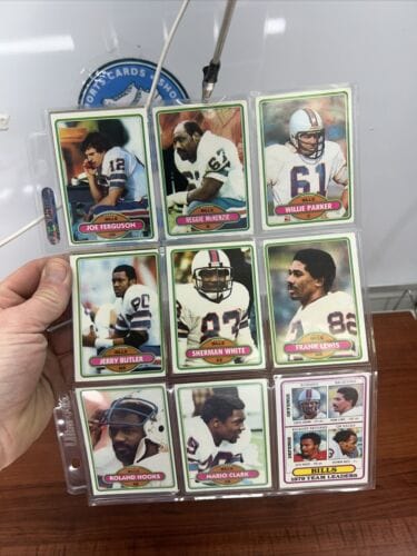 Cheap Sneaks Footwear/Sports Cards Football Card Buffalo Bills 12 Card NFL Lot 1980 Topps Football EX