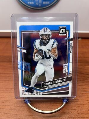 Cheap Sneaks Footwear/Sports Cards Football Card Chuba Hubbard 2023 Donruss Optic #27 Carolina Panthers