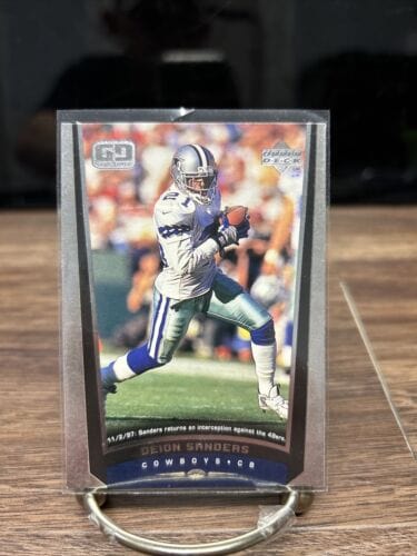 Cheap Sneaks Footwear/Sports Cards Football Card Deion Sanders 1998 Upper Deck Game Dated Dallas Cowboys Football Card