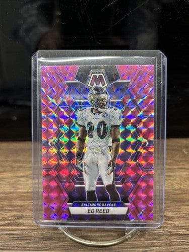 Cheap Sneaks Footwear/Sports Cards Football Card Ed Reed PINK CAMO MOSAIC 2023 Panini Mosaic #19 SP Legend Ravens