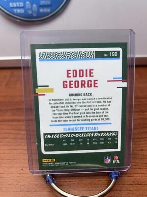 Cheap Sneaks Footwear/Sports Cards Football Card Eddie George 2023 Donruss Optic #190 Tennessee Titans