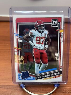 Cheap Sneaks Footwear/Sports Cards Football Card Felix Anudike-Uzomah 2023 Donruss Optic #256 Kansas City Chiefs