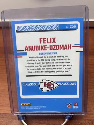 Cheap Sneaks Footwear/Sports Cards Football Card Felix Anudike-Uzomah 2023 Donruss Optic #256 Kansas City Chiefs
