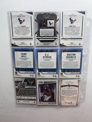 Cheap Sneaks Footwear/Sports Cards Football Card Houston Texans Football Lot (13) CJ Stroud ,Tank Dell 2024 Donruss El